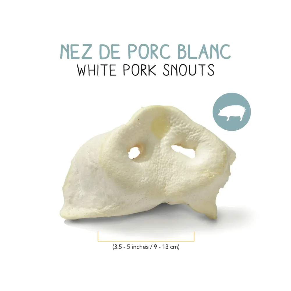 NEZ DE PORC BLANC DESHYDRATEE