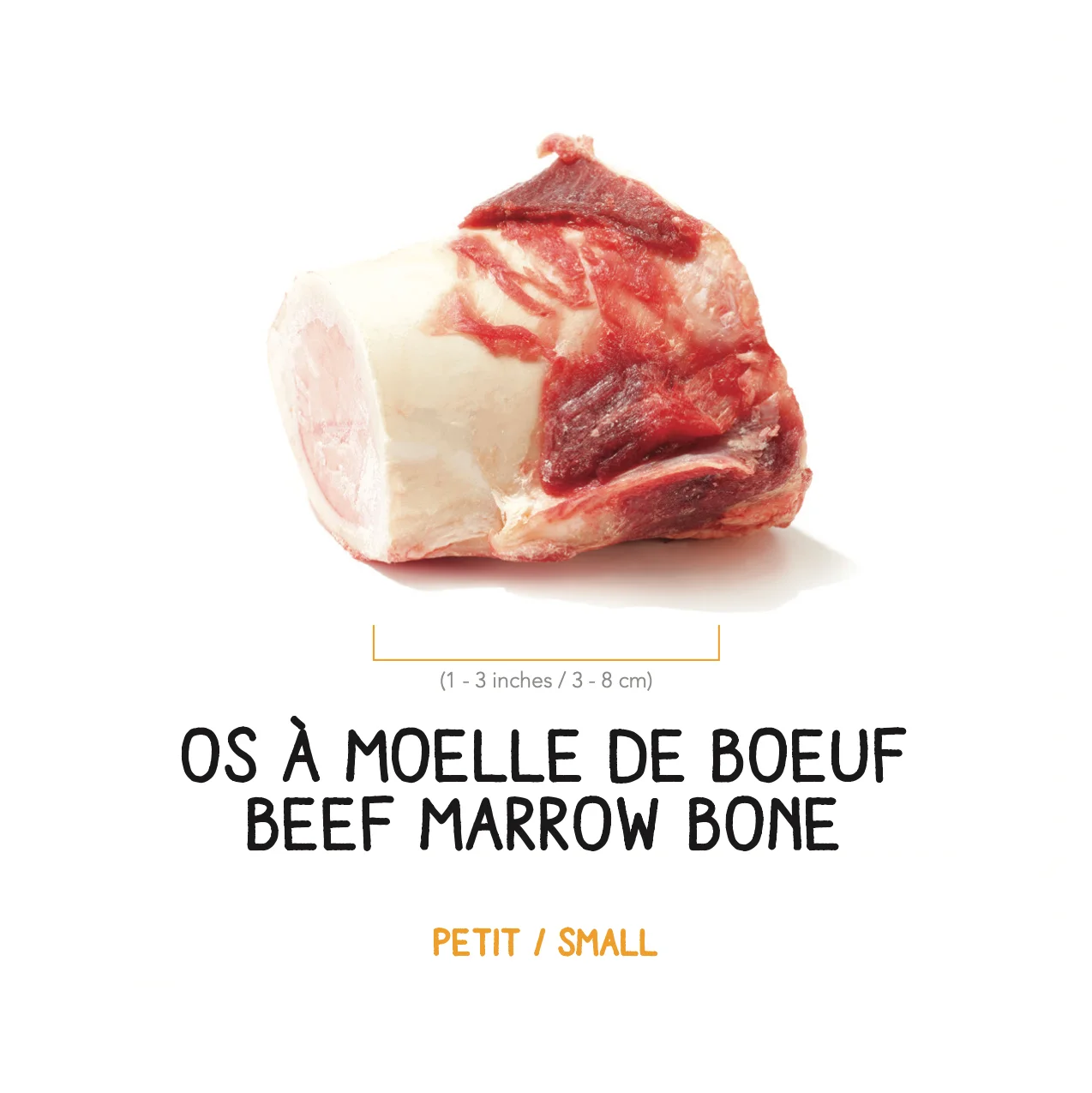 Os a Moelle - Petit ( 1 - 3 pouces / 3 - 8 cm) – Image 2