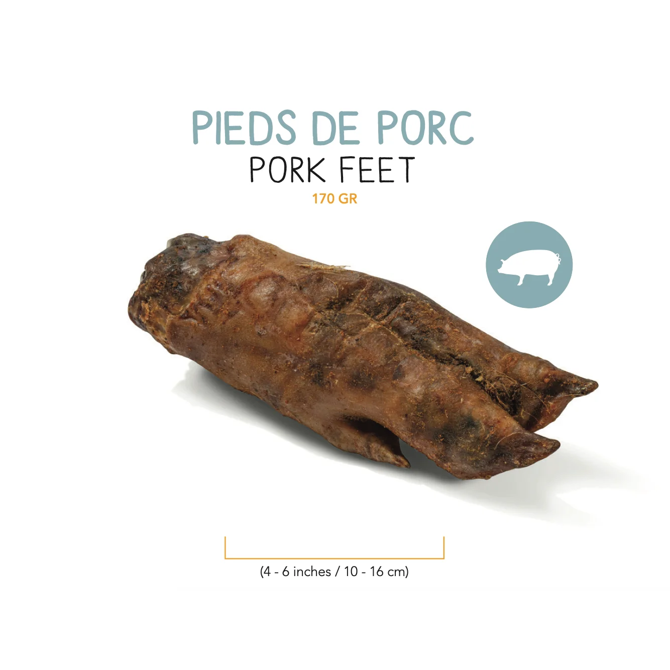 PIEDS DE PORC DESHYDRATEE - 170g – Image 2