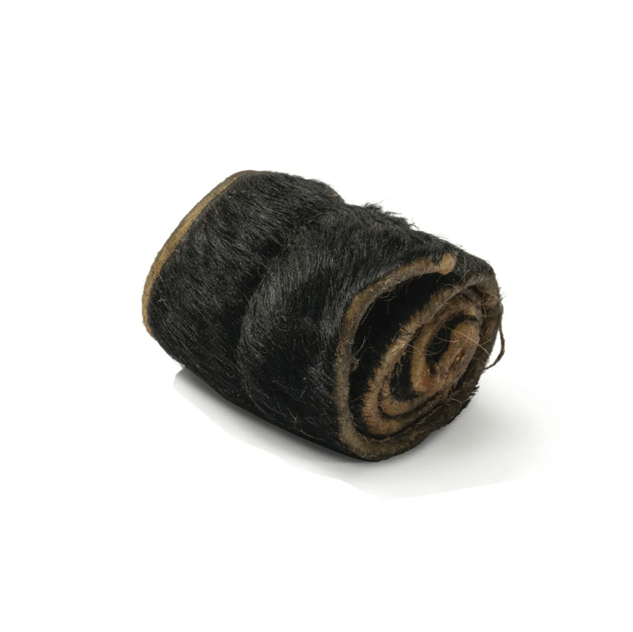 Rouleau de peau de boeuf deshydratee avec poils - Petit - 15cm