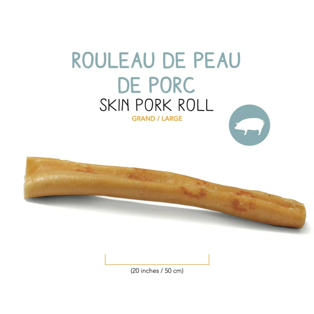 ROULEAU DE PEAU DE PORC DESHYDRATEE – GRAND – 50cm (1)